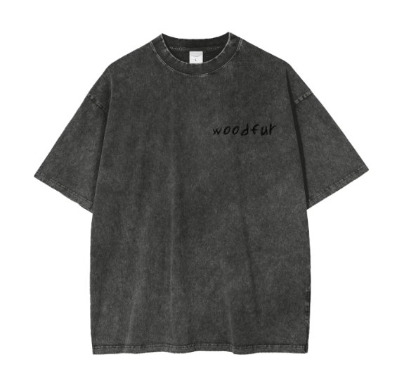 "LOVE," Acid Wash Oversize T-Shirt